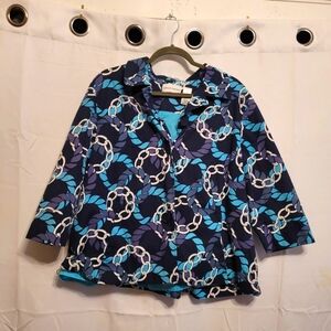 Alfred Dunner 18 blue circles jacket